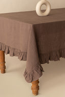 Linen Ruffle Medley Tablecloth