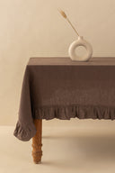 Linen Ruffle Medley Tablecloth