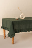 Linen Ruffle Medley Tablecloth