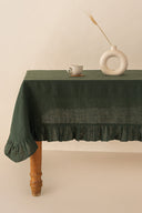 Linen Ruffle Medley Tablecloth
