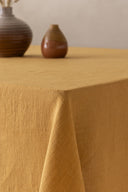 Linen Ruffle Medley Tablecloth