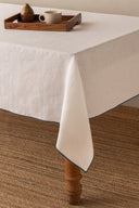 Linen Grey Needled Tablecloth