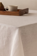 Linen Grey Needled Tablecloth