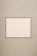 Linen Black Needled Placemat Set