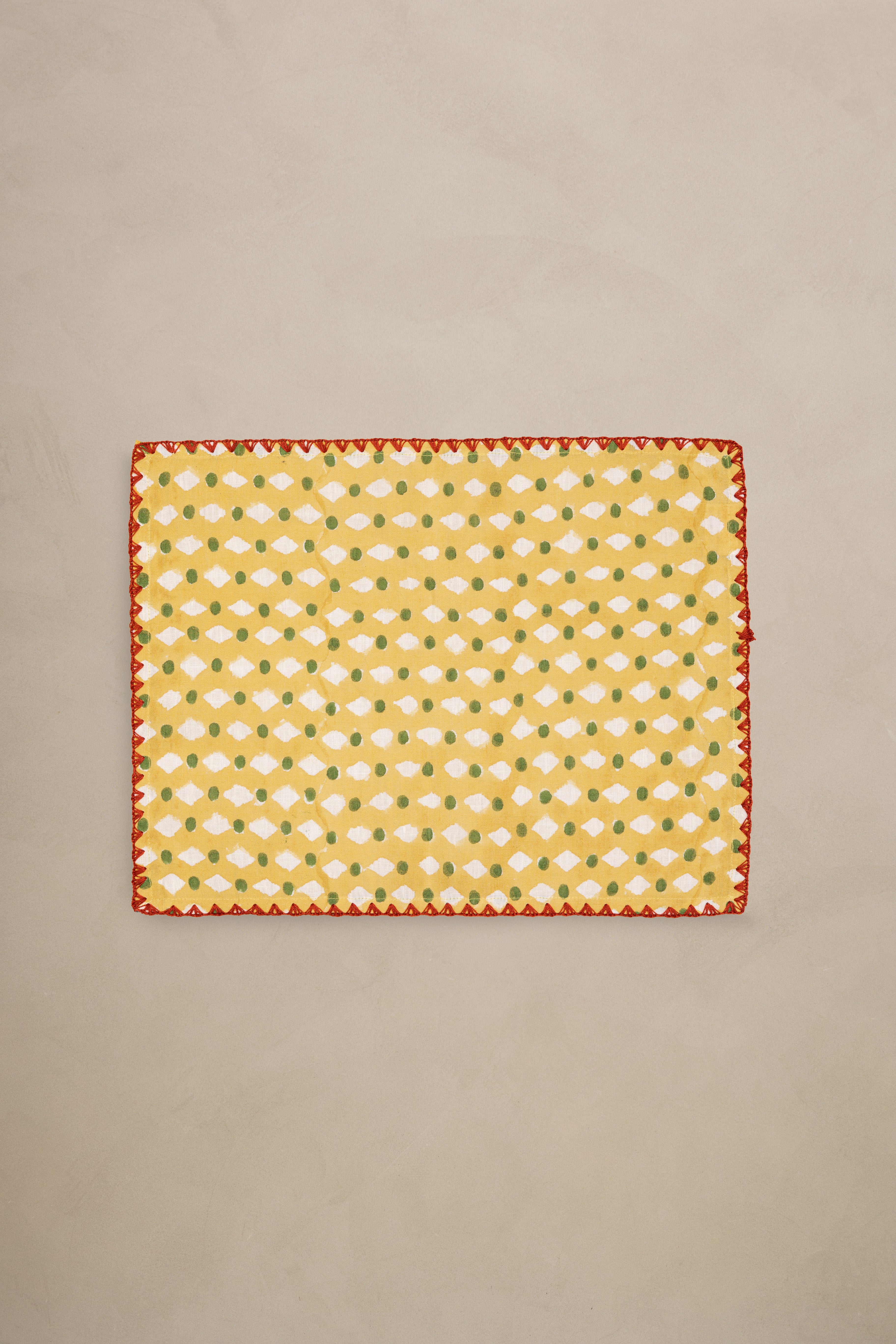 Linen Stipple Placemat Set
