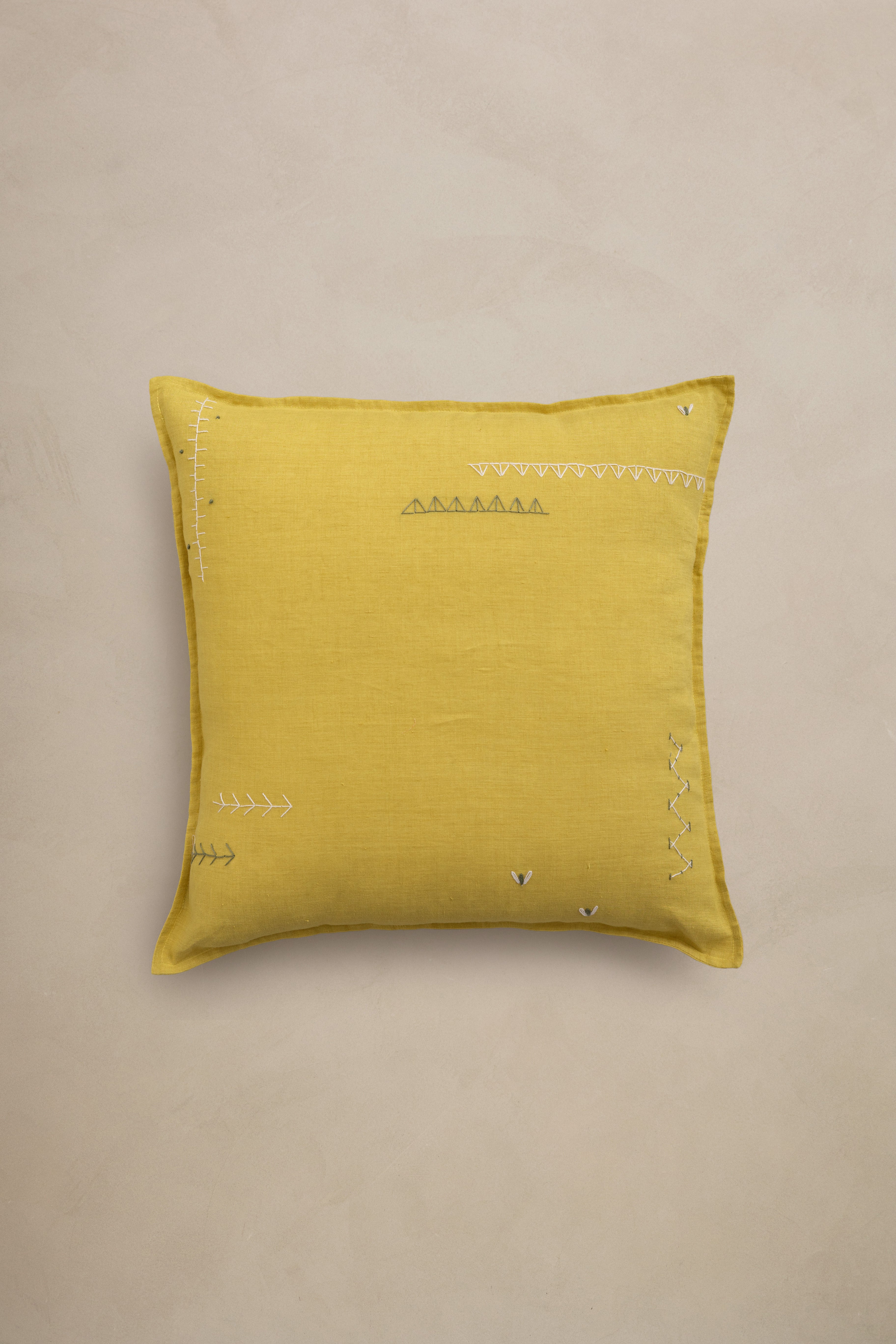 Linen Verge Cushion Cover