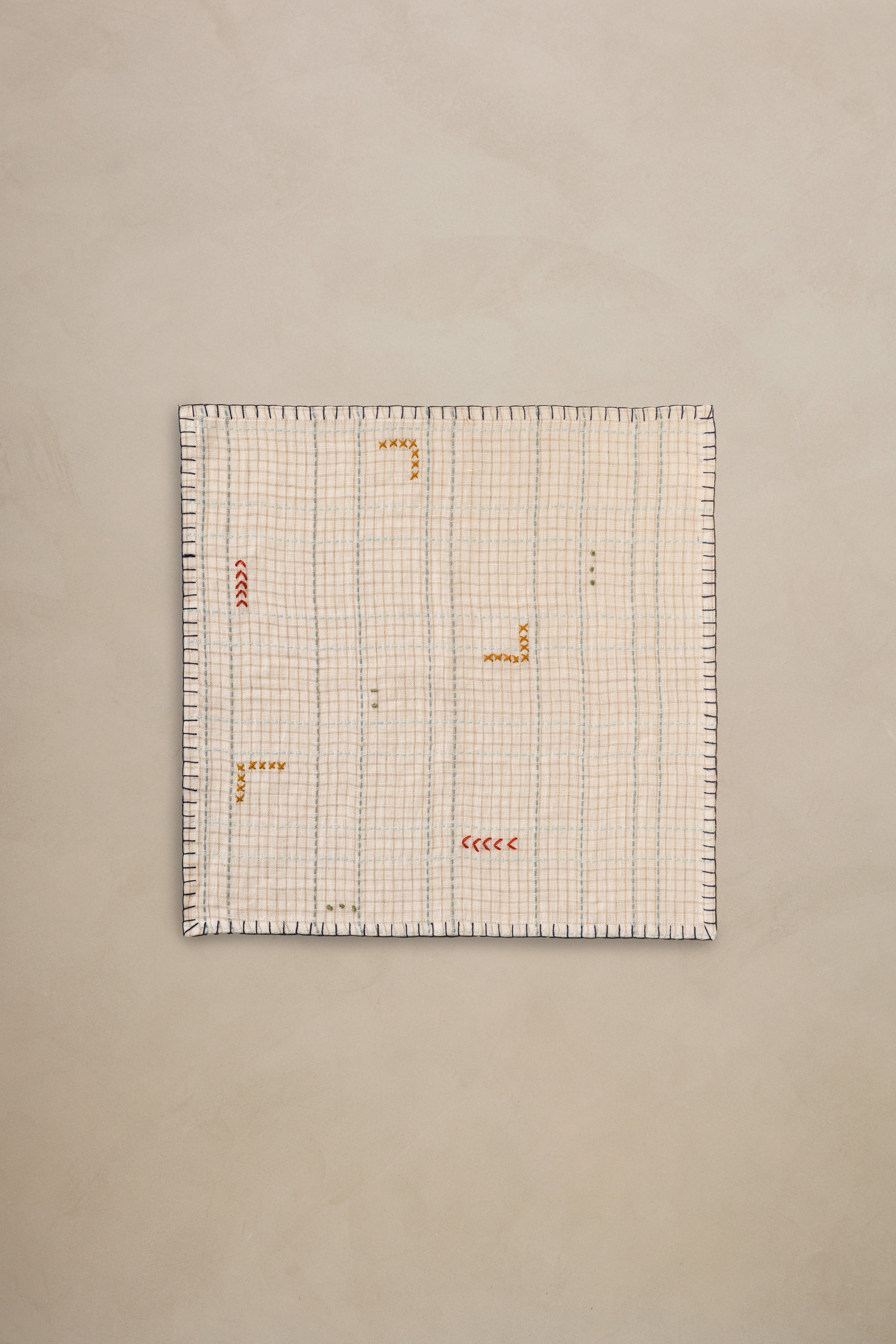 Linen Tetris Napkin Set