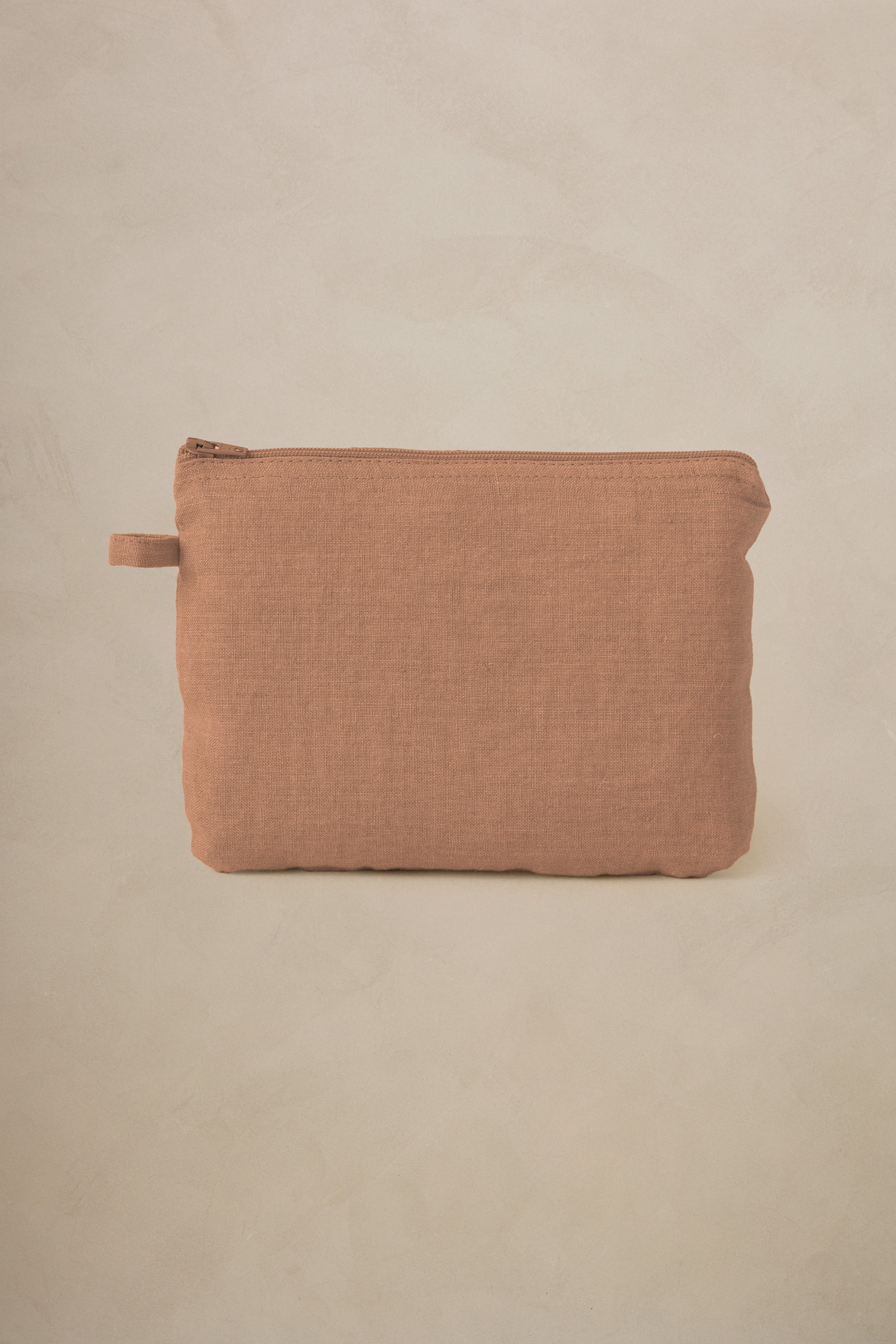 Linen Slumber Solid Small Pouch