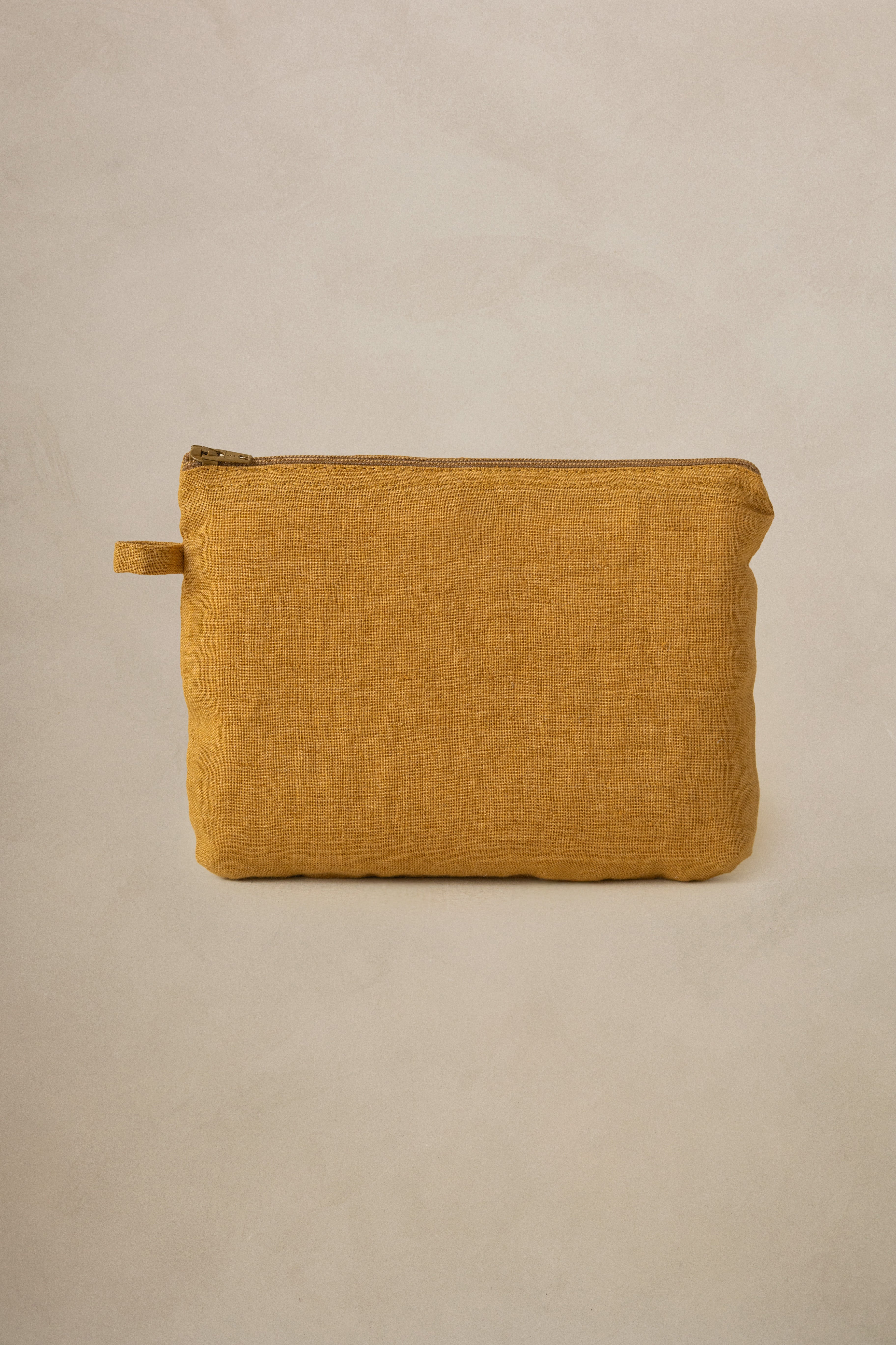 Linen Slumber Solid Small Pouch