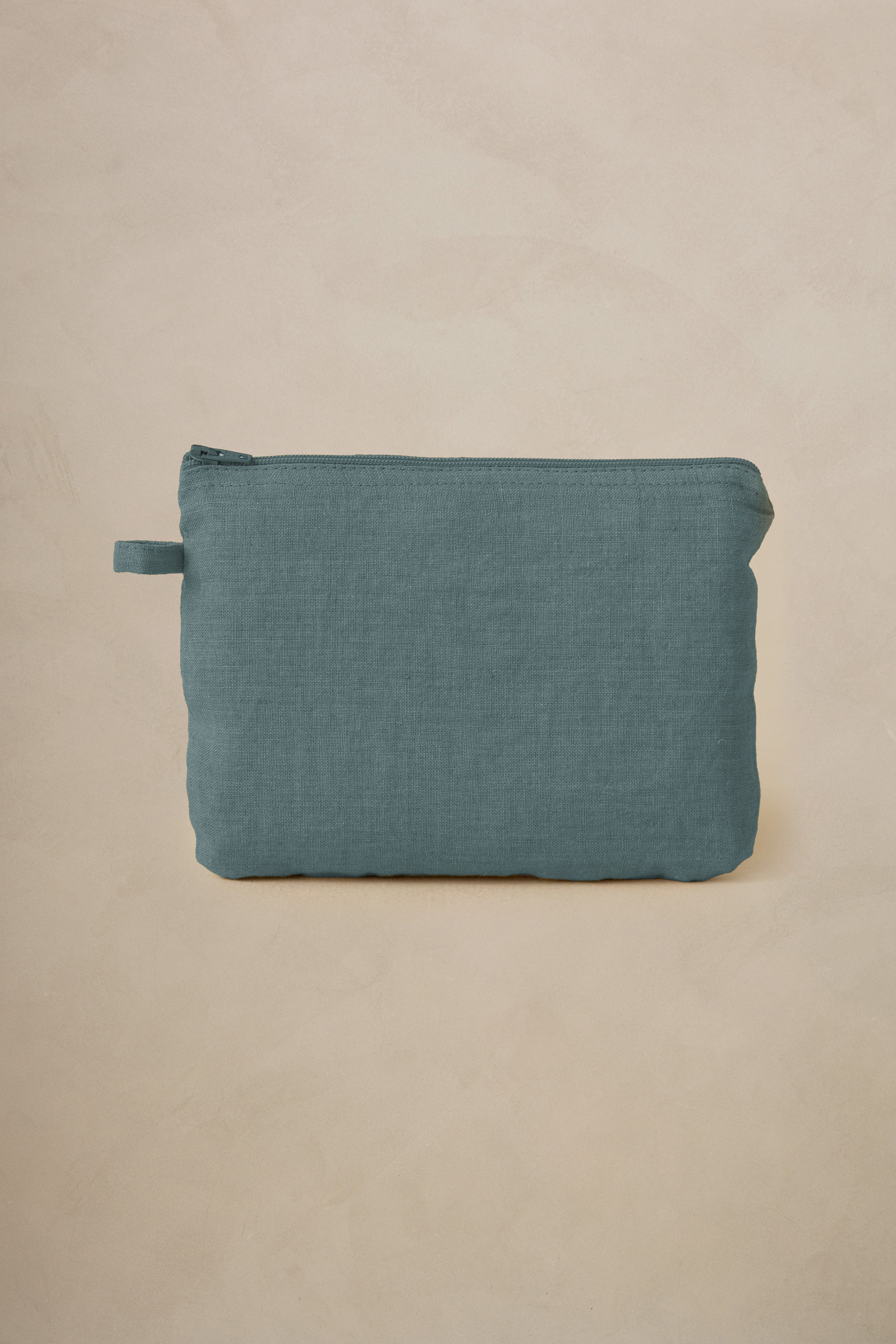 Linen Slumber Solid Small Pouch