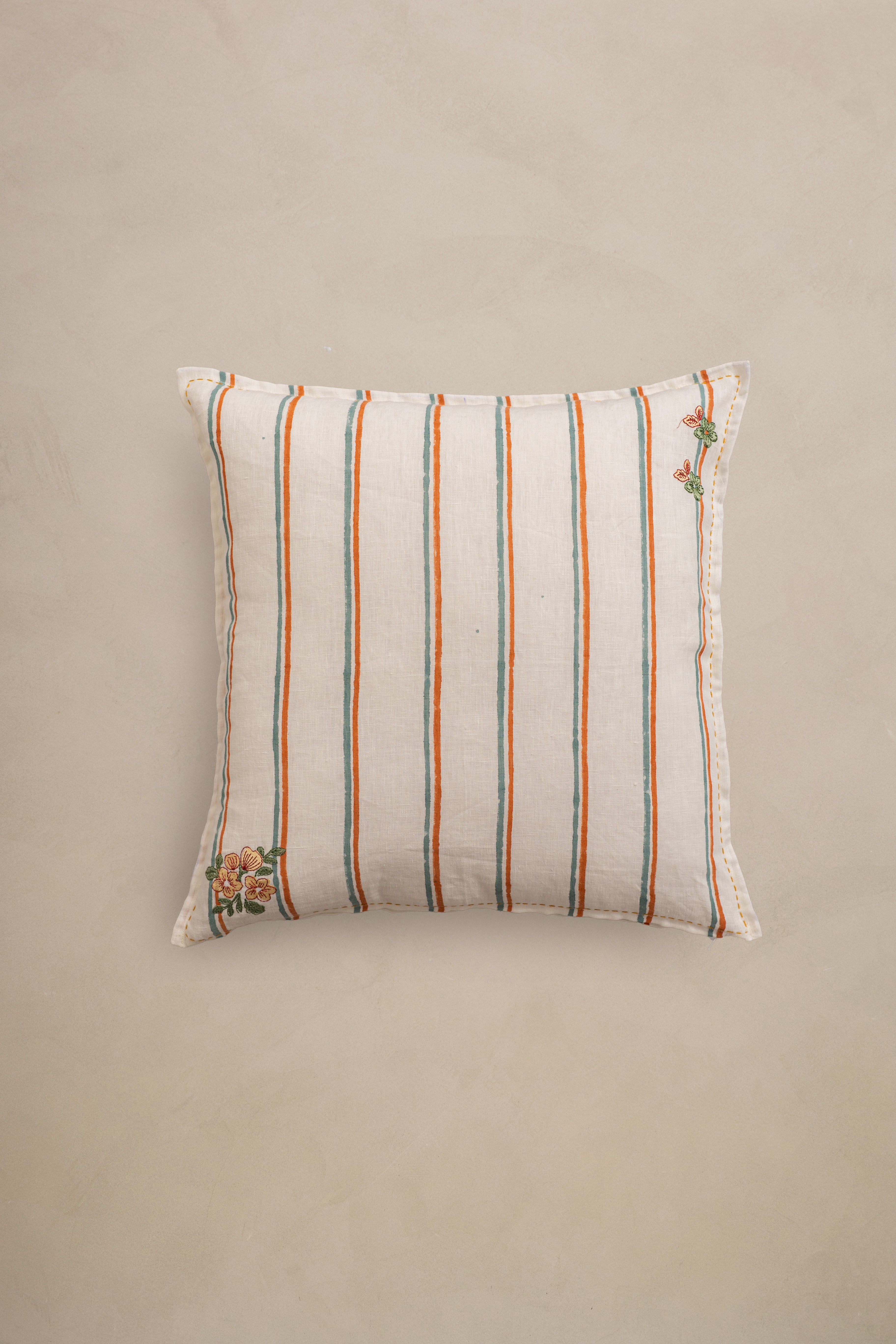Linen Bloom Cushion Cover