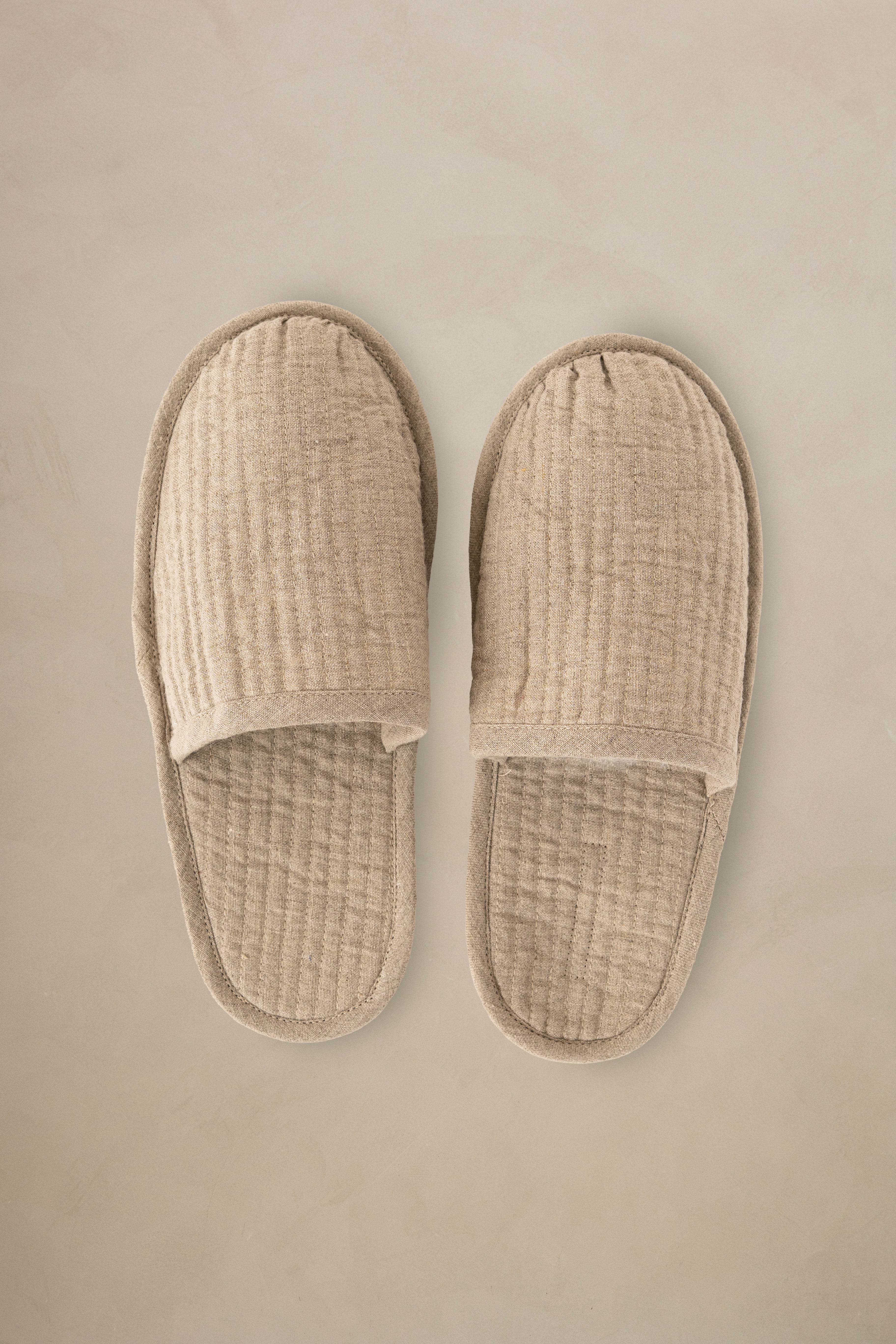 Linen Slumber Solid Slippers