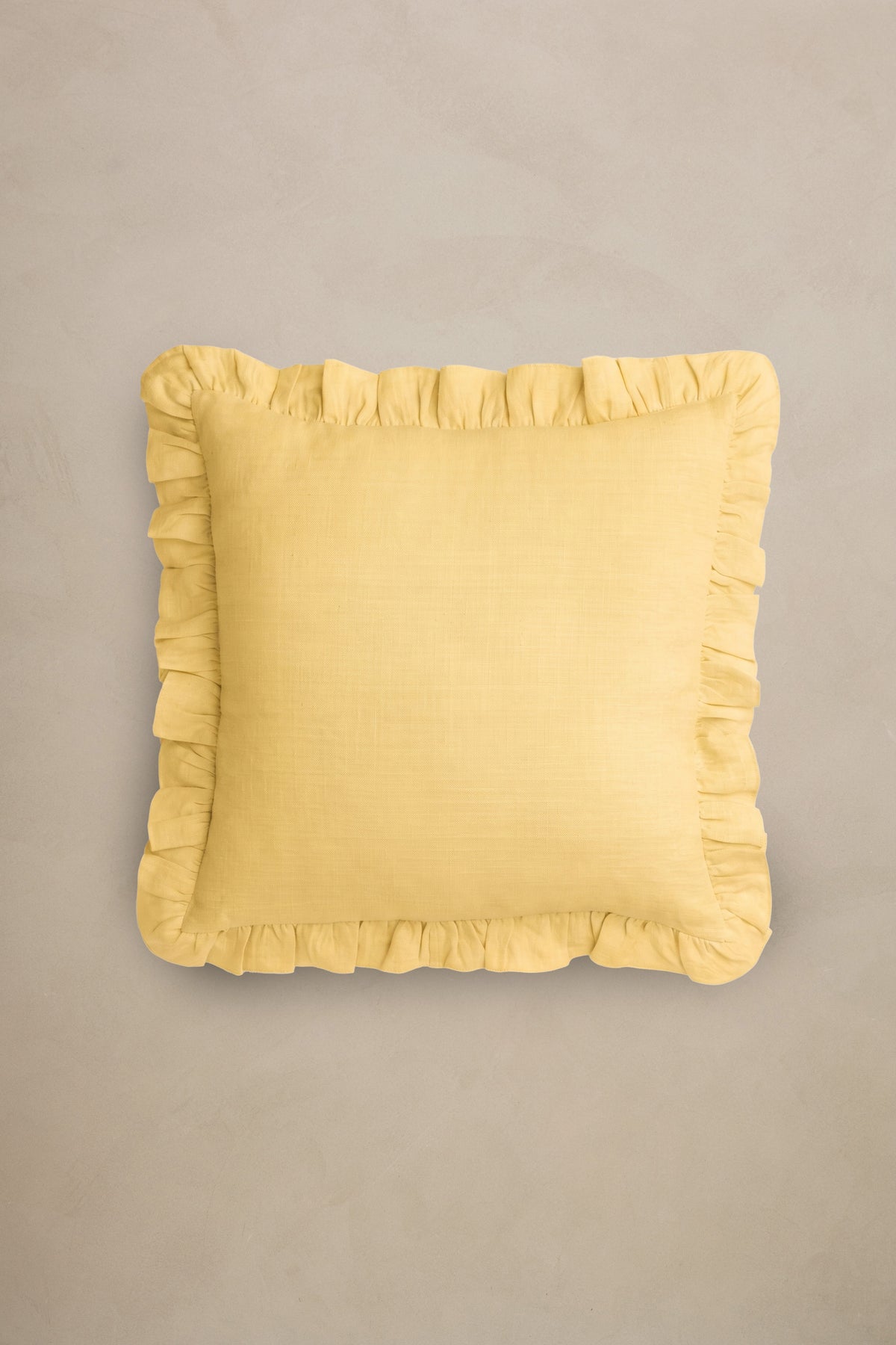 Linen Ruffle Medley Cushion Cover