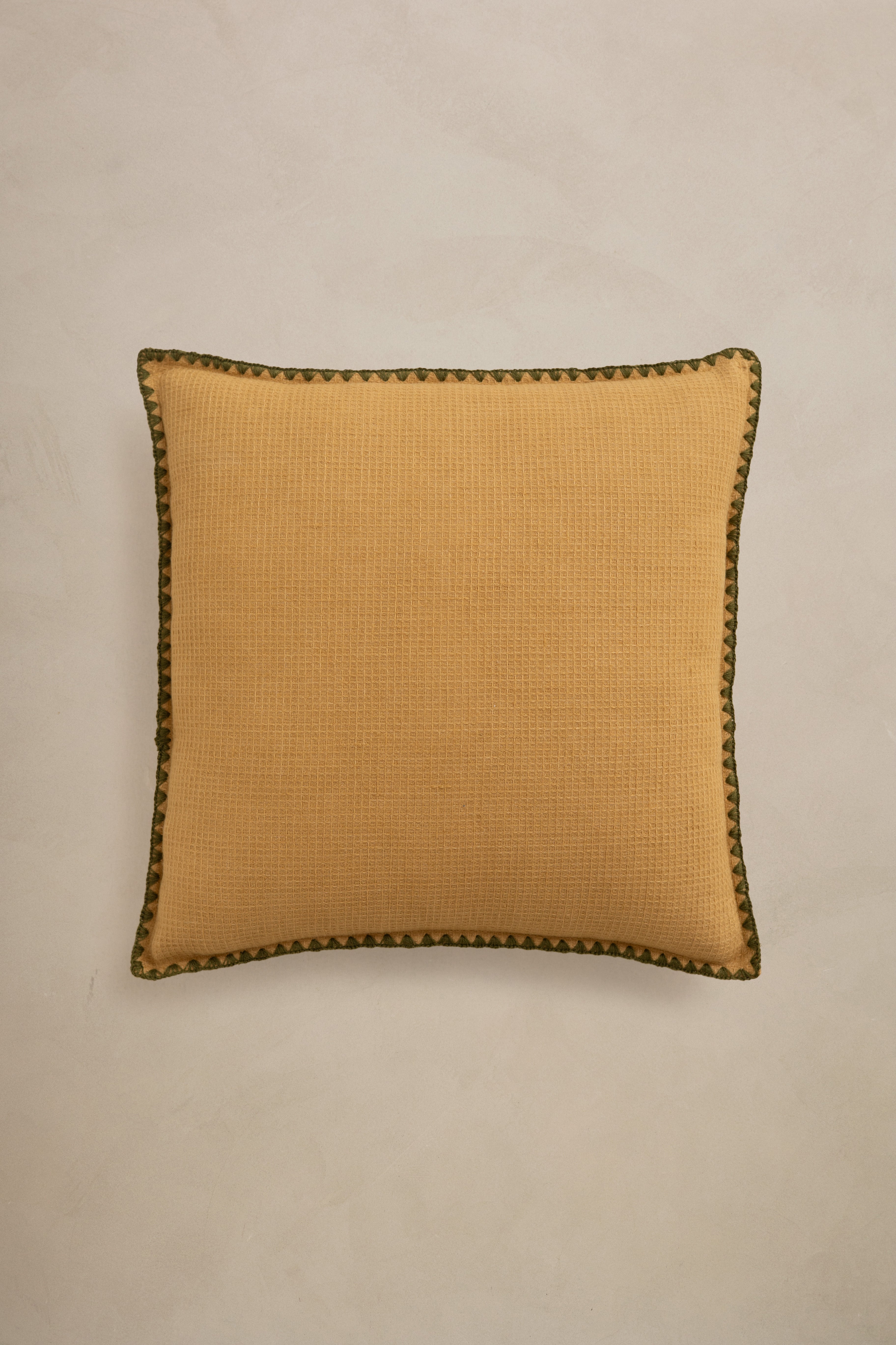 Linen Velour Waffle Cushion Cover