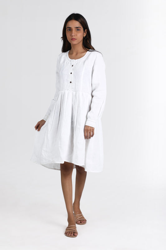 Linen Petra Midi Dress