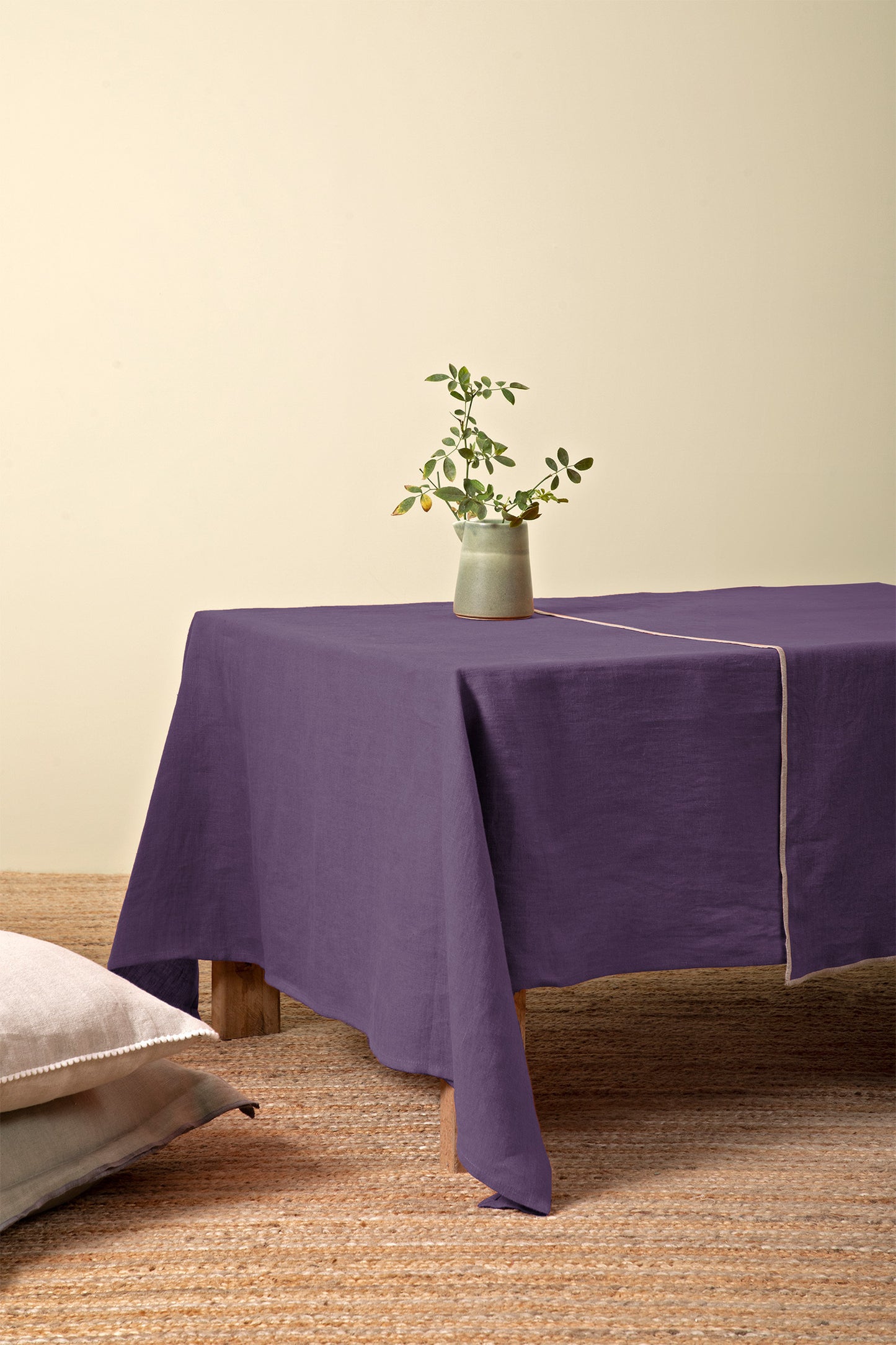 Linen Slumber Solid Tablecloth