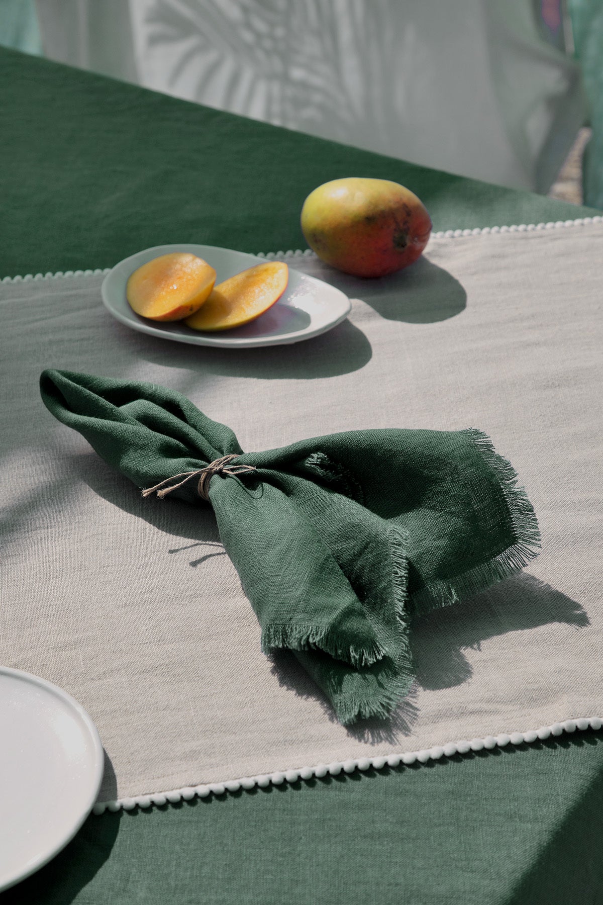 Linen Fringe Me Good Napkin Set