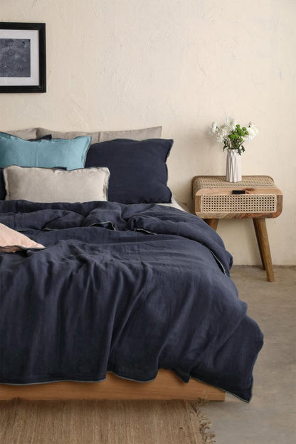 Linen Grey Needled Duvet Cover