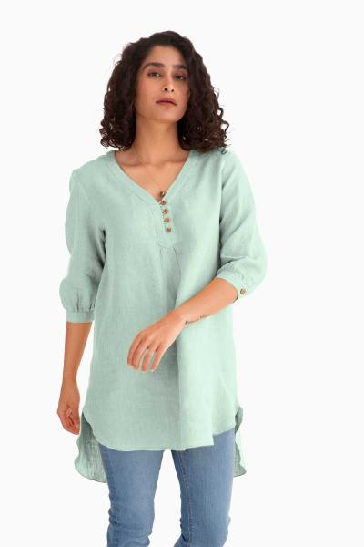 Linen Primrose Top