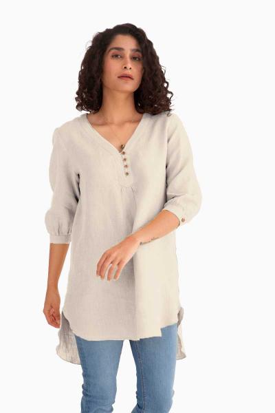 Linen Primrose Top