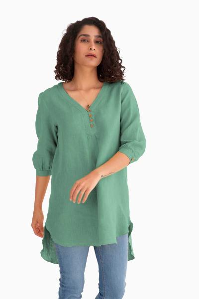 Linen Primrose Top