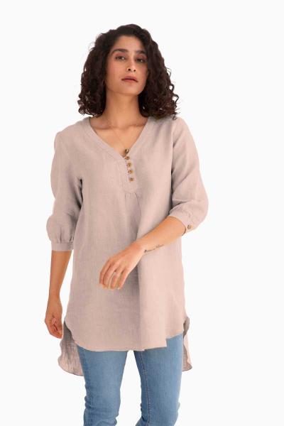 Linen Primrose Top