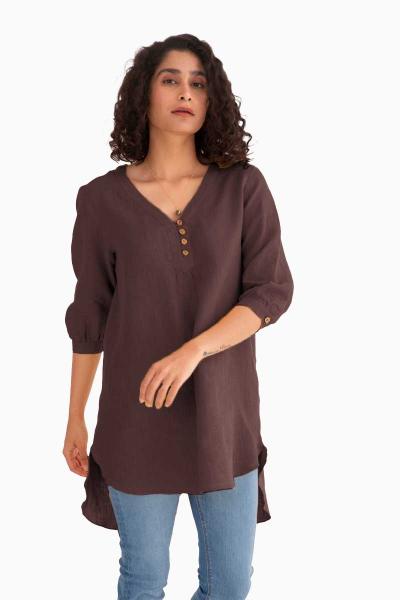 Linen Primrose Top