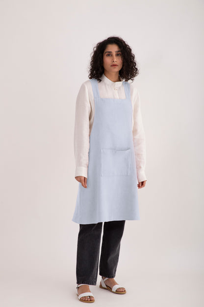 Linen Cross Back Apron