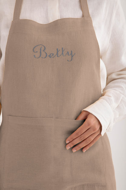 Linen Personalized Apron