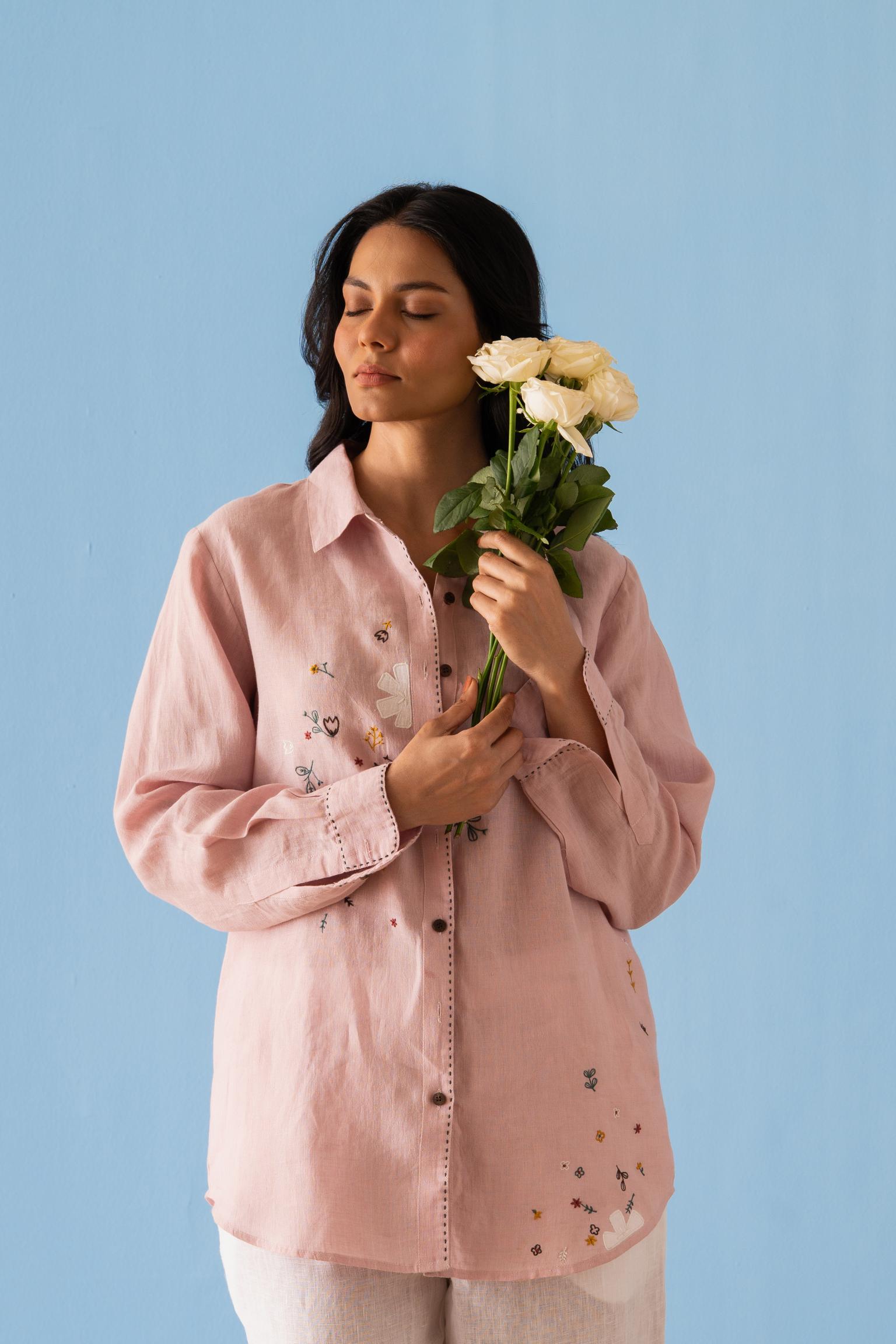 Linen Daisy Shirt