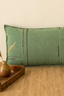 Linen Fern Pillowcase-Retro Green