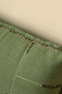 Linen Fern Pillowcase-Retro Green