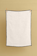 Linen Black Needled Kitchen Towel