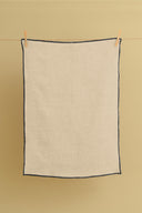 Linen Black Needled Kitchen Towel