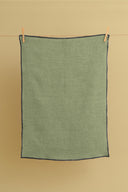 Linen Black Needled Kitchen Towel