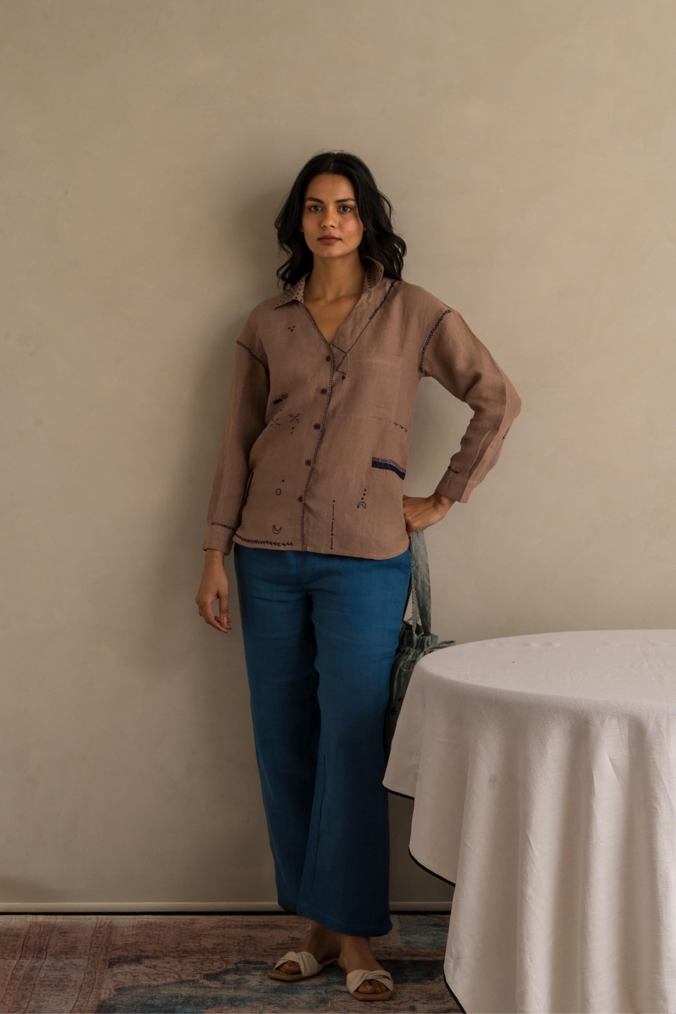 Linen Saffron Shirt