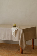 Linen Hickory Tablecloth