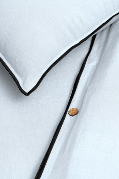 Linen Black Needled Duvet Cover