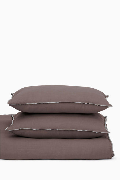 Linen Grey Needled Duvet Cover