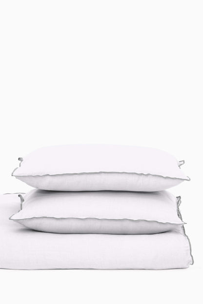 Linen Grey Needled Duvet Cover