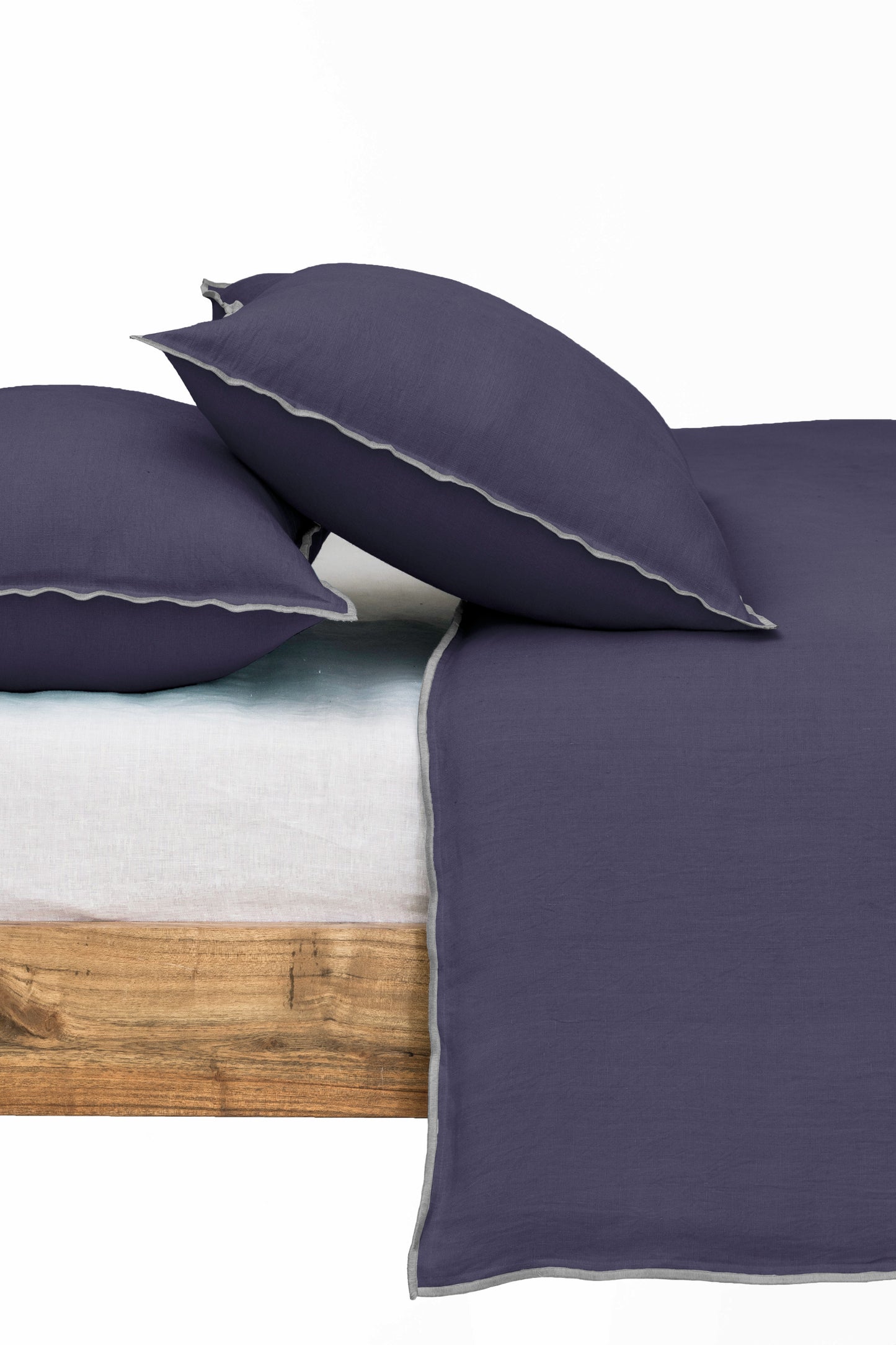 Linen Grey Needled Duvet Cover Set