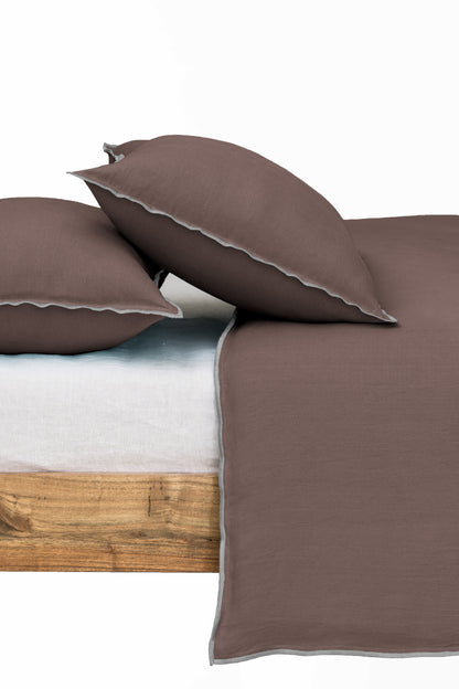 Linen Grey Needled Duvet Cover Set