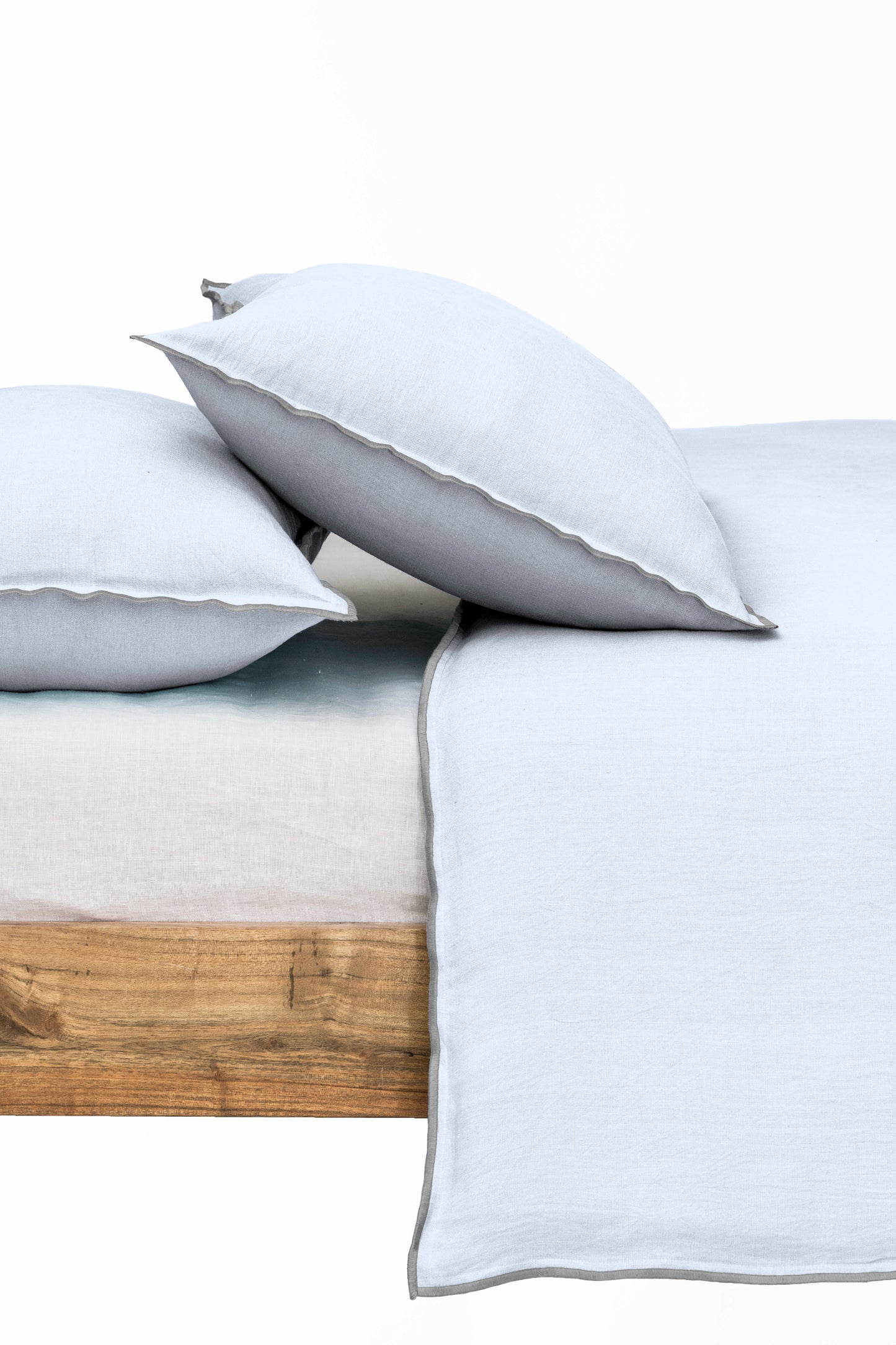 Linen Grey Needled Duvet Cover Set