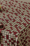 Linen Sudoku Tablecloth