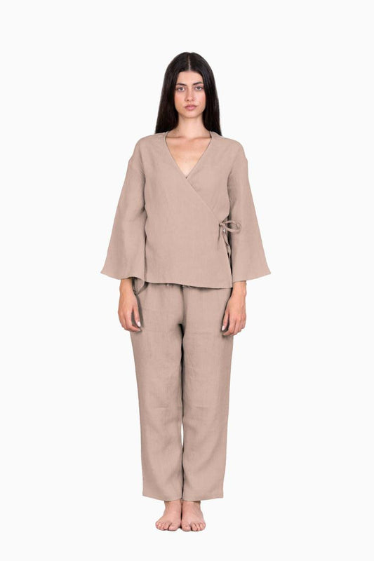 Linen Clarissa Co-ord Set-Muted Mocha