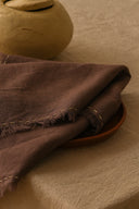 Linen Fringe Me Kantha Napkin Set