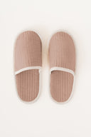 Linen White Piping Slippers