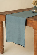 Linen Black Needled Table Runner