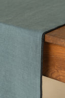 Linen Black Needled Table Runner