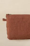 Linen Slumber Solid Small Pouch